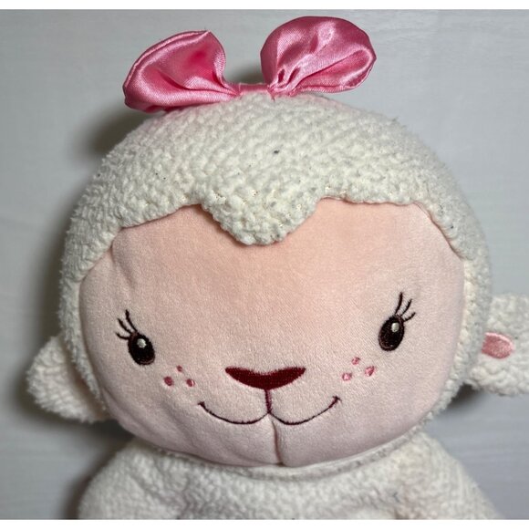 Disney Store Genuine Lambie Plush Doll With Pink Tutu & Bow 15" Made In Vietnam - Picture 2 of 9